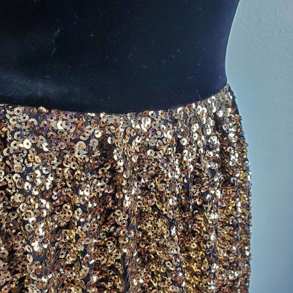 Guess Sequin Gold Dress Size XS/S - Picture 3 of 6